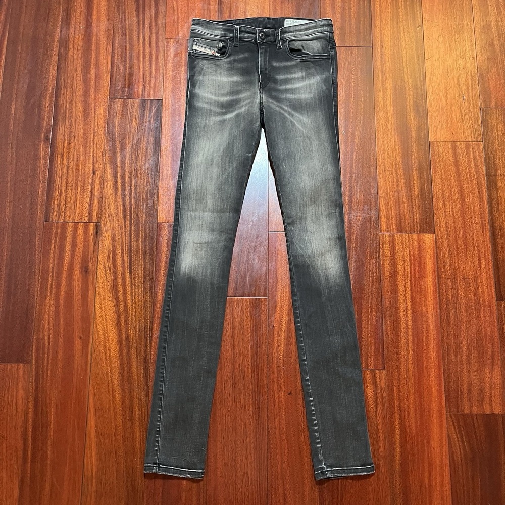 DIESEL Skinzee Super Slim-Skinny Regular Waist 0836T Jeans Womens 27x32 ITALY